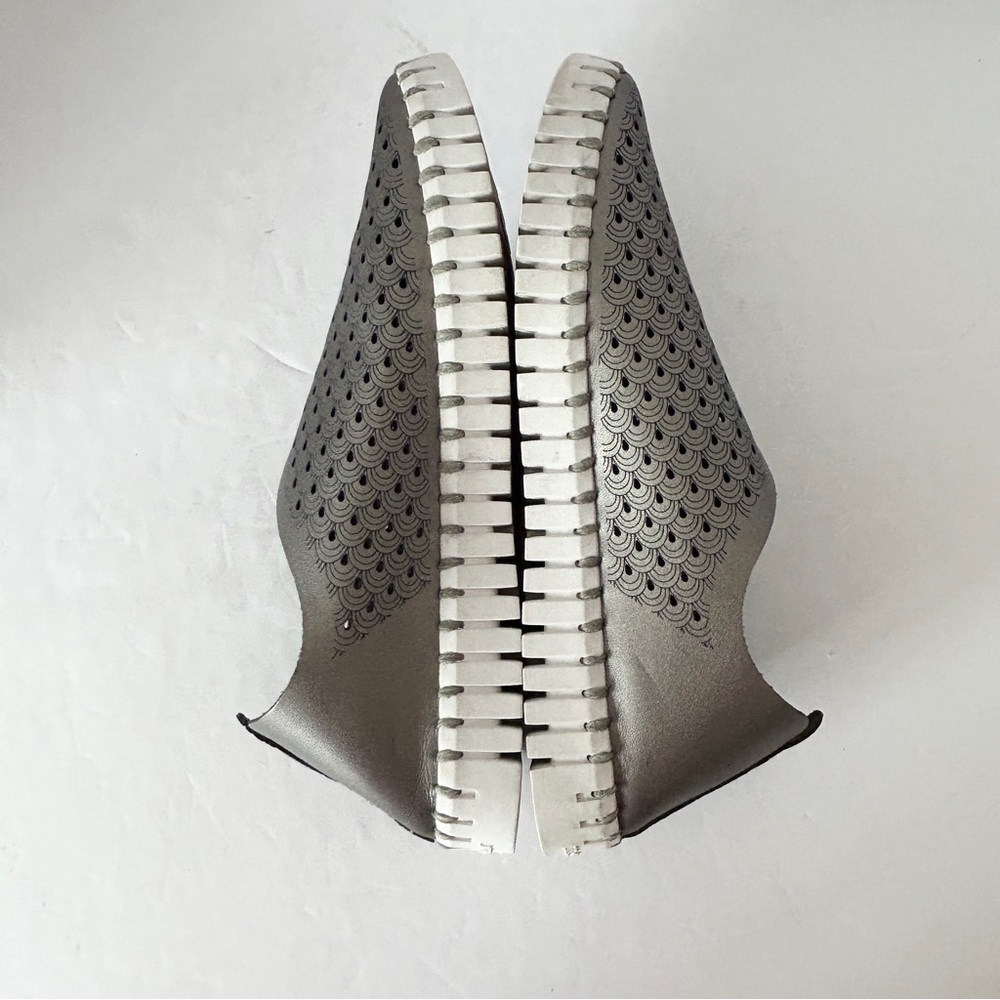 Ilse Jacobsen Tulip 3576 Slip On Comfort Shoe Flat Perforated Gunmetal EU38 US 8 - Picture 8 of 12